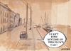 Cartoon: I cant find reverse (small) by jjjerk tagged wexford cartoon caricature shipping ireland boat crane lorry 1963