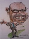 Cartoon: Ian (small) by jjjerk tagged ian irish air lingus caricature cartoon aeroplane flying fly glasses