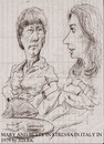 Cartoon: Mary and Betty (small) by jjjerk tagged mary,cartoon,betty,caricature,stressa,italy