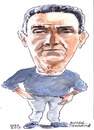 Cartoon: Michael (small) by jjjerk tagged michael,bell,centre,dublin,irish,ireland,darndale,cartoon,caricature,portrait,blue
