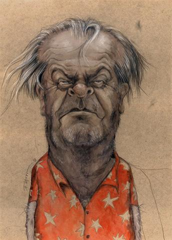 Cartoon: Jack (medium) by Hoppmann tagged karikatur,illustration,portrait,caricature