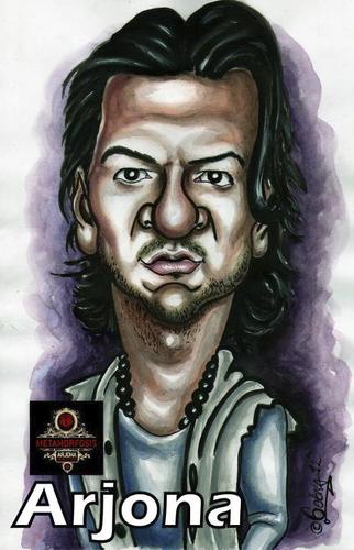 Cartoon: Ricardo Arjona (medium) by gogna caricaturas tagged arjona