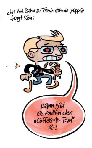 Cartoon: eXistenzielle fRagen (medium) by moritz stetter tagged coffee,kaffee,yuppie