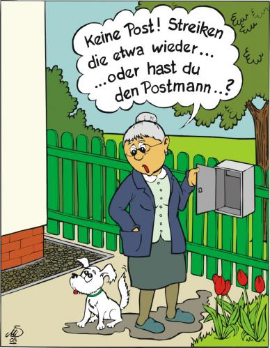 Cartoon: Die Post (medium) by MiS09 tagged post,postbote