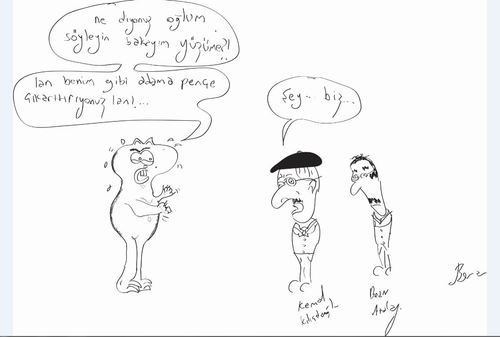 Cartoon: Kostebek Krizi (medium) by bgurcay tagged kostebek,kemal,kilicdaroglu