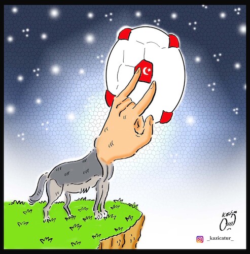 Cartoon: boz kurt (medium) by Hossein Kazem tagged boz,kurt