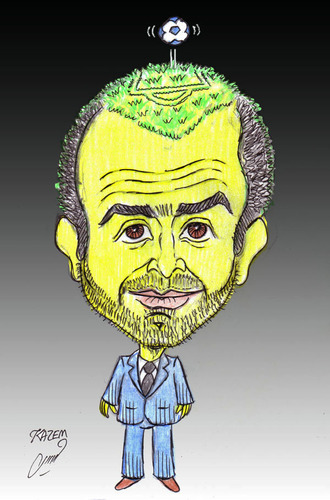 Cartoon: guardiola (medium) by Hossein Kazem tagged guardiola