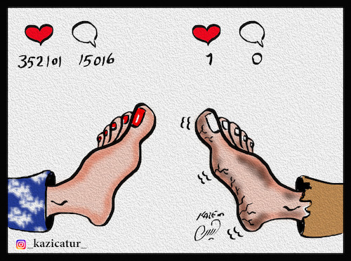Cartoon: like it (medium) by Hossein Kazem tagged like,it