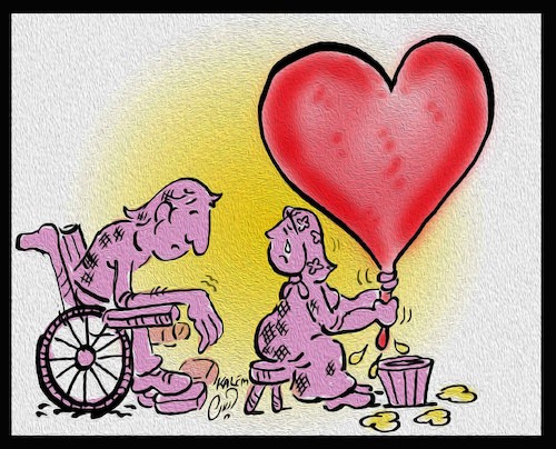Cartoon: valentines day (medium) by Hossein Kazem tagged valentines,day