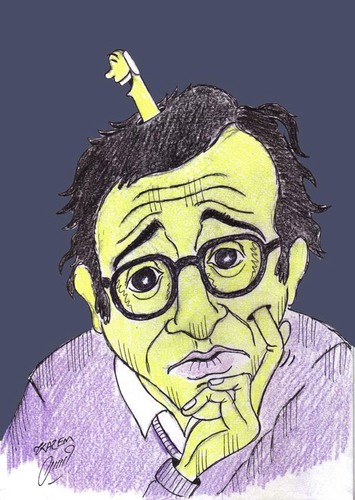 Cartoon: woody allen (medium) by Hossein Kazem tagged woody,allen