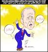 Cartoon: biden and fox reporter (small) by Hossein Kazem tagged biden,and,fox,reporter