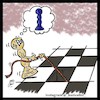 Cartoon: chess (small) by Hossein Kazem tagged chess