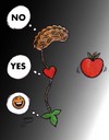 Cartoon: DONT EAT (small) by Hossein Kazem tagged dont,eat