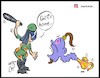 Cartoon: go to home (small) by Hossein Kazem tagged go,to,home