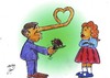 Cartoon: lie in love (small) by Hossein Kazem tagged lie,in,love