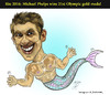 Cartoon: Michael PHELPS (small) by Hossein Kazem tagged michael,phelps