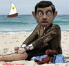 Cartoon: Mr. Bean (small) by Hossein Kazem tagged mr,bean