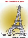 Cartoon: the terrorists in paris (small) by Hossein Kazem tagged the,terrorists,in,paris