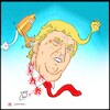 Cartoon: trump and his ear (small) by Hossein Kazem tagged trump,and,his,ear