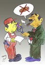 Cartoon: worker (small) by Hossein Kazem tagged worker