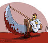 Cartoon: Crime in Bahrain (small) by goodarzi tagged crime bahrain arab arabi al khalifa swords blood ruling arabia king abdullah awakening islamic oppression