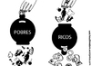 Cartoon: Poor Rich (small) by parentheses tagged pobre,rico