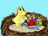 Cartoon: Ceremonial Easter Hunt Sacrifice (small) by DaD O Matic tagged easter,bunny,eggs,hunt,twisted