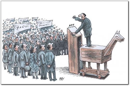Cartoon: promises (medium) by penapai tagged lies