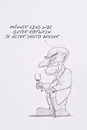 Cartoon: Alter Mann (small) by philipolippi tagged wein