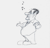 Cartoon: der singende Kellner (small) by philipolippi tagged italien oper pizza pasta kellner