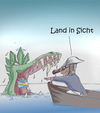 Cartoon: Schöne Aussichten (small) by philipolippi tagged monster,kapitän,schiff,see,meer,insel