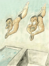 Cartoon: Synchronspringen (small) by philipolippi tagged sport,kunstspringen,panik