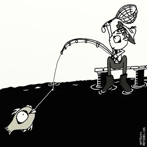 Cartoon: Big Eyes (medium) by tonyp tagged arp,arptoons,tonyp,fish,big,eye