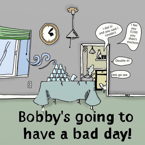 Cartoon: Bobbys bad day (medium) by tonyp tagged arp,arptoons,tonyp,bobby,cups,bad,day