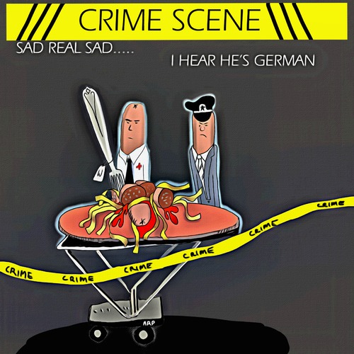 Cartoon: Crime scene (medium) by tonyp tagged scene,crime,looking,artist,drawing,draw,wacom,arptoons,tonyp,arp