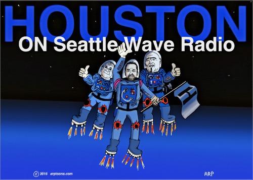 Cartoon: Houston Talk Show (medium) by tonyp tagged arp,wave,radio,music