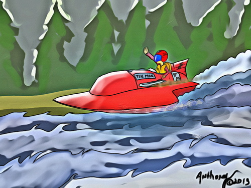 Cartoon: Hydro racing (medium) by tonyp tagged hydro,arp,boats,race,racing,tonyp