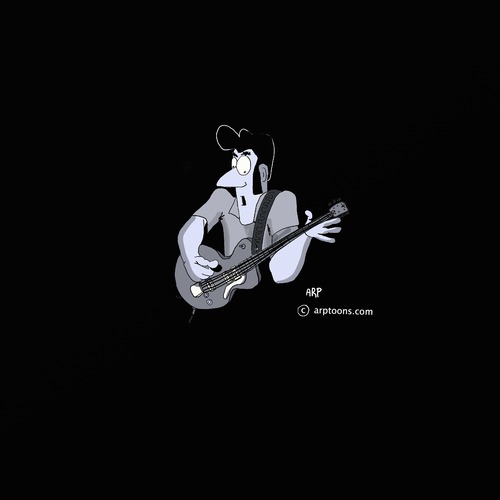 Cartoon: Playin guitar (medium) by tonyp tagged arp,guitar,arptoons,playing,music