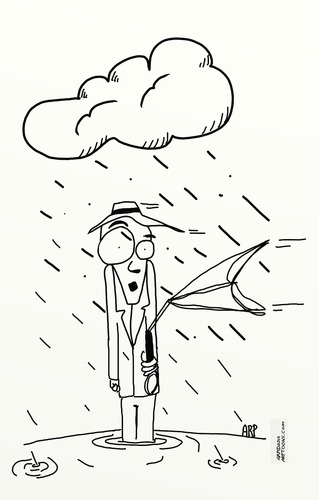 Cartoon: Troubles (medium) by tonyp tagged arp,arptoons,tonyp,rain,troubles