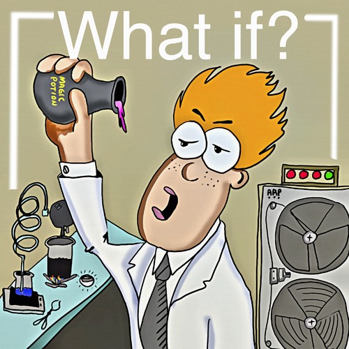 Cartoon: What if (medium) by tonyp tagged science,if,what,tonyp,arptoons,arp