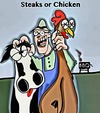 Cartoon: Farmers way of BBQing (small) by tonyp tagged arp,tonyp,arptoons,geeks,dating,chickens,cows,food,bbq