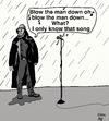 Cartoon: IN THE ZONE (small) by tonyp tagged fisherman singing blow the man down arp
