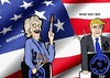 Cartoon: Presidential debate 2016 (small) by tonyp tagged arp,presidential,debate,election,use