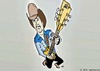 Cartoon: Rocking out country style (small) by tonyp tagged arp musicians artist cartoonist arptoons scott