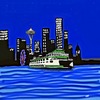 Cartoon: Seattles  shoreline (small) by tonyp tagged arp tonyp arptoons wacom draw seattle seattles shore city