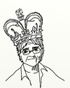 Cartoon: THE KING (small) by tonyp tagged arp,king,arptoons