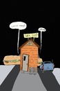 Cartoon: Too Big (small) by tonyp tagged sub,food,arp,arptoons,drive,up