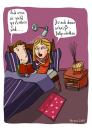 Cartoon: Bettgeschichten (small) by ullmann tagged bettgeschichten,märchen,paar,liebe,beziehung,schlafzimmer