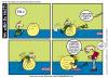 Cartoon: Die Sache mit den neun Leben (small) by The Ripple Brook tagged katze,baby,gymnastikball,glück,leben,unfall