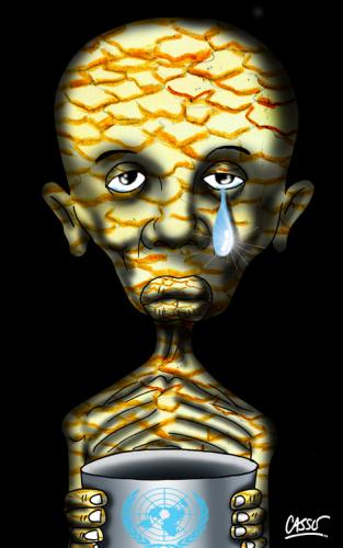 Cartoon: Tear (medium) by Carlos Augusto tagged poverty,third,world,hunger,united,nations